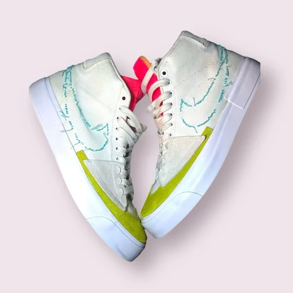 Nike | Shoes | Rare Nike Sb Blazer Mid Edge Orange Aqua 220  display picture 2